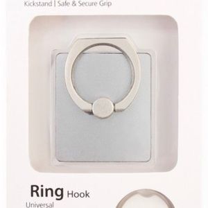 New Silver Ring Cell Hook Stand Mount